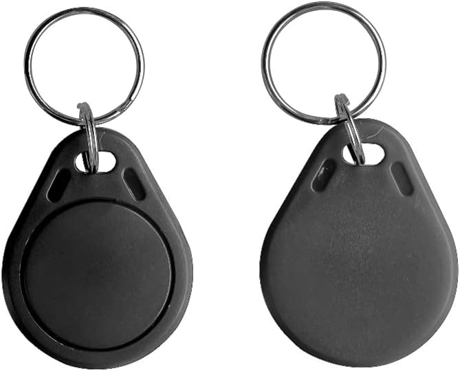 MINDRFID RFID Key fob 13.56MHz F08 Token Key Tags for Access Control System (Black) - Image 4